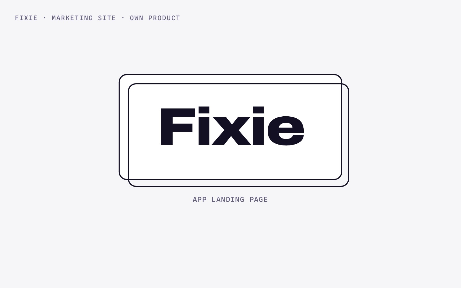 Fixie website — Website