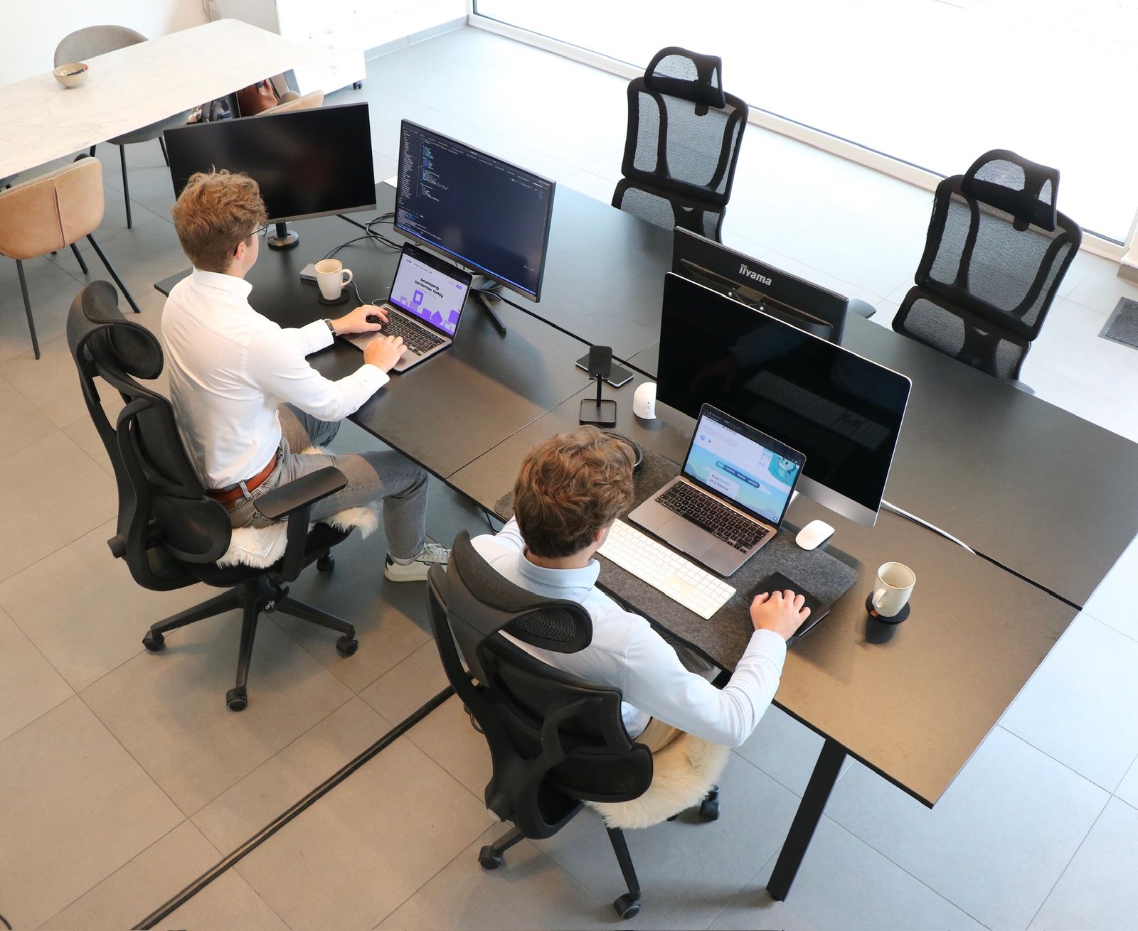 The LYTE Studios team at work in the Kortrijk studio